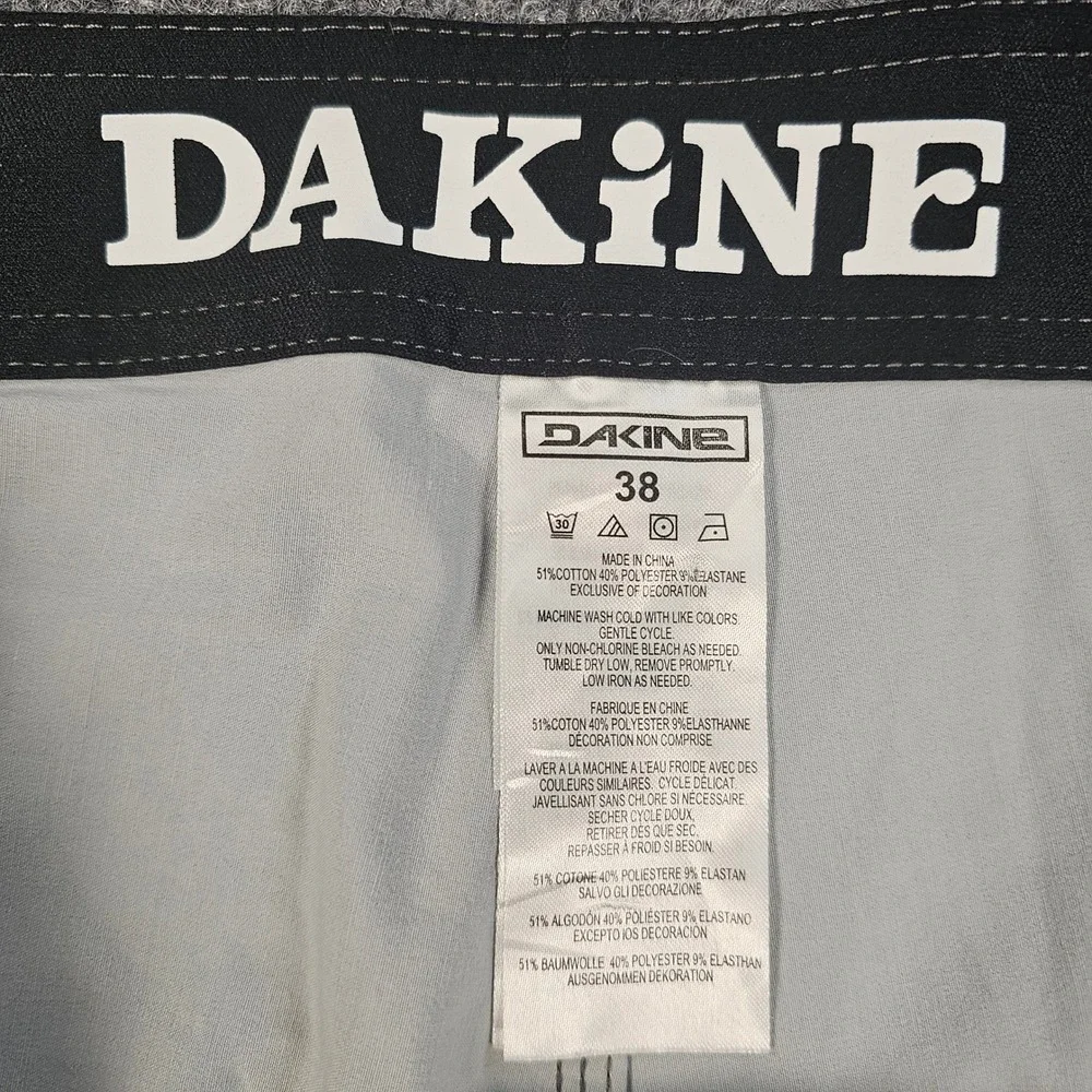 Dakine Mens 38 Board Shorts Grey Mint Green‎ Tropical Tribal Print Swim Trunks